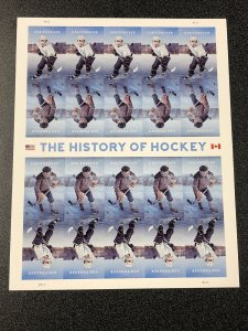 US 5252-53 THE HISTORY OF HOCKEY Sheet of 20 Forever stamps Mint Never Hinged