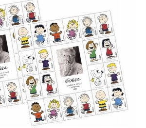 First Class Postage Stamps Made for Charles M. Schulz - 5 Sheet 100 Stamps -