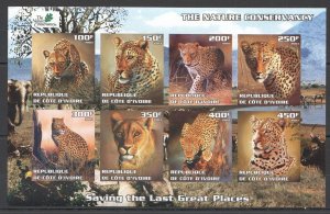 Wb143 Imperf 2003 Nature Conservancy Fauna Animals Wild Cats 1Kb Mnh