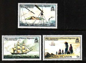 Pitcairn-Sc#203-5- id12- unused NH set-Migration to Norfolk Is.-1981-