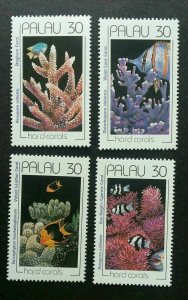 Palau - 1991 - Hard Corals - Set of 4 Stamps - Scott #259-62 - MNH