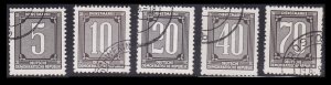 Germany DDR Officials o28-o32, Used Set