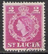 St Lucia #158 Queen Elizabeth II Used