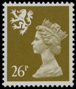 Great Britain - Scotland SMH51 MNH Queen Elizabeth Machin Head