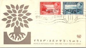 Ethiopia 1960 FDC - World Refugee Year - F70140