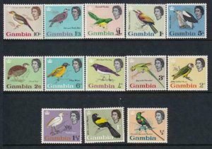 Gambia 1963 SC 175-187 MNH Set Birds 