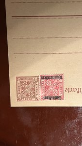 postal stationery card (Ganzsache)