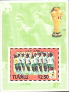 Tuvalu #364-373, Complete Set(10), 1986, Sports, Soccer, Never Hinged