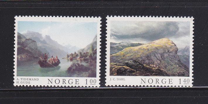 Norway 633-634 Set MNH Art, Paintings (B)