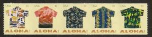 US 4597-4601 4601a Aloha Shirts 32c coil strip (5 stamps) MNH 2012 