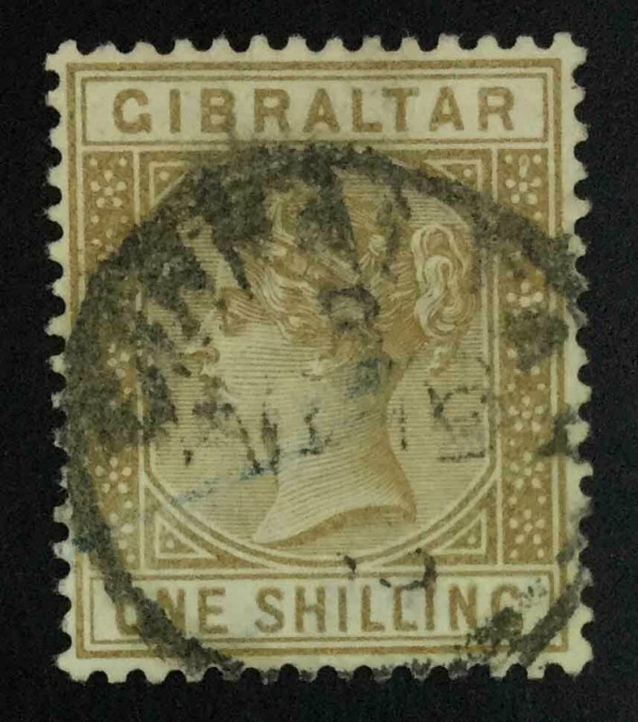 MOMEN: GIBRALTAR SG #14 1887 USED £200 LOT #63115