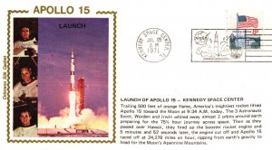 US Apollo 15 Lauch 1971 Colorano Space Cover