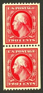 U.S. #349 MINT PAIR OG NH