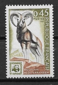 1969 France 1257 Mediterranean Mouflon MNH