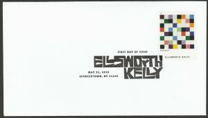 US 5383 Ellsworth Kelly Colors for a Large Wall 1951 BWP FDC 2019