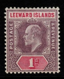 LEEWARD ISLANDS SG21 1902 1d DULL PURPLE & CARMINE MTD MINT