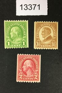 MOMEN: US STAMPS  # 604-606 MINT OG NH LOT #13371