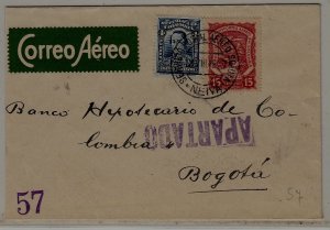 Colombia airmail cover Scadta 18.7.27 signed Spalink