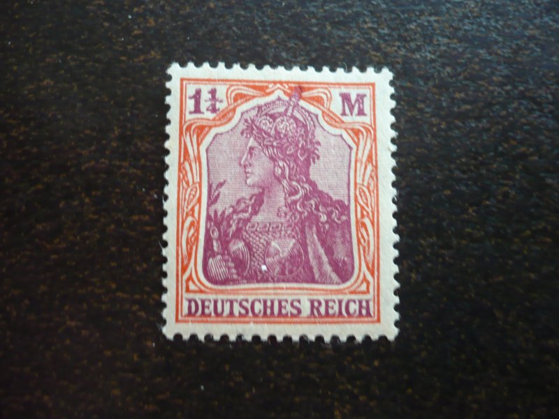 Stamps - Germany - Scott# 130 - Mint Hinged Single Germania Stamp