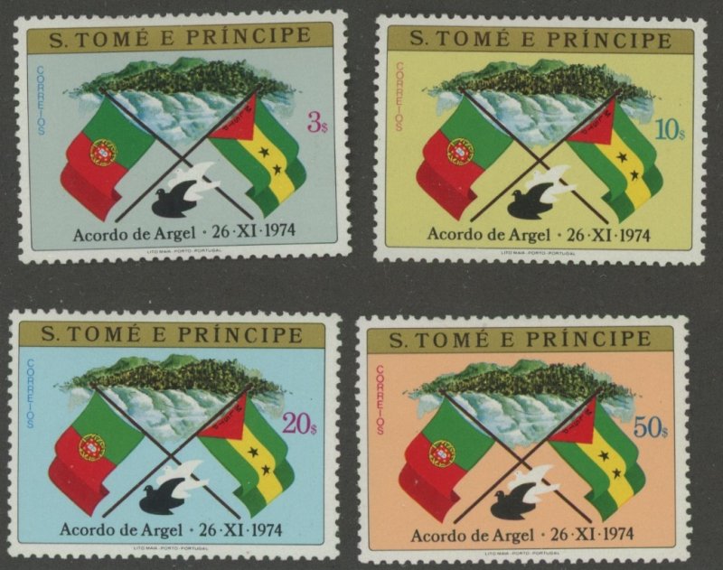 St. Thomas & Prince 411-4 * mint HR (2107 377)