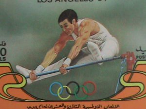 YEMEN-1984- 23RD-OLYMPIC GAMES-LOS ANGELES  MNH -S/S EST. $12 VERY FINE