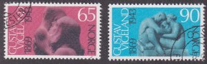 Norway # 545-546, Sculptures by Vigeland, Used, 1/2 Cat.