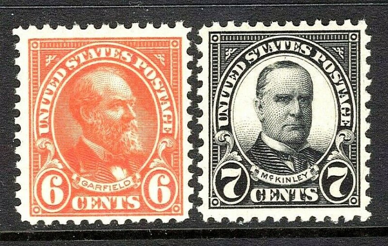 [GF]    US #558-9 ~ Mint-NH 1922 Flat Press ~ Perf 11..Rich Color..Ships Free