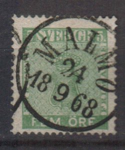 SWEDEN STAMPS . 1858, Sc.#6, USED