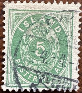 Iceland 1896-01 Sc.24 Used