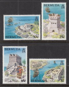 Bermuda 429-432 Forts MNH VF