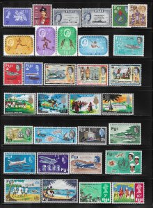 FIJI SCOTT #196-97 TO 301-303 18 SETS FROM 1963 TO 1970 -MINT NEVER HINGED