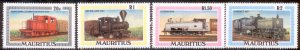 Mauritius 1979 SC# 476-9 Trains MNH-OG E28