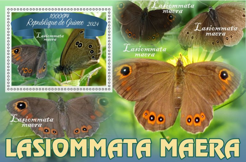 Stamps.Fauna, Butterflies  2024 year 8 sheets perforated