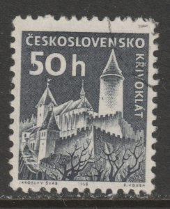 1963 Czech Rep - Sc 974A - used VF - 1 single - Castles