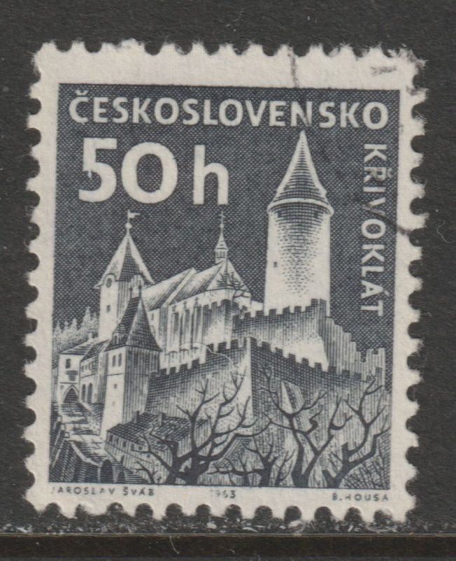 1963 Czech Rep - Sc 974A - used VF - 1 single - Castles