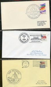 UNITED STATES USS OLYMPIA LOT OF 6 ALL DIFFERENT COVERS 1964-1992 (27)