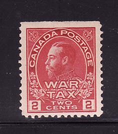 Canada MR2 MNH War Tax Stamp, King George V (A)