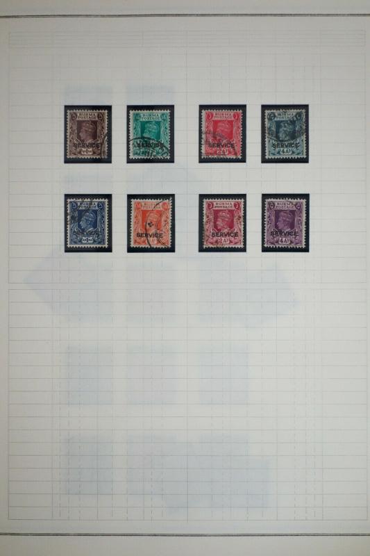 Burma 1940's to 1950's Stamp Collection