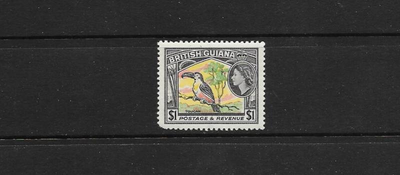 TOUCAN - BRITISH GUIANA #265  MNH