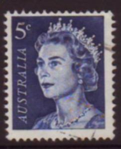 Australia 1966 Sc#399, SG386c 5c Blue QEII Definitive USED.