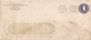 U.S. NORTHERN INDUSTRIAL CHEMICAL CO, Boston, Mass 1933 Pre Paid Cover Ref 47327