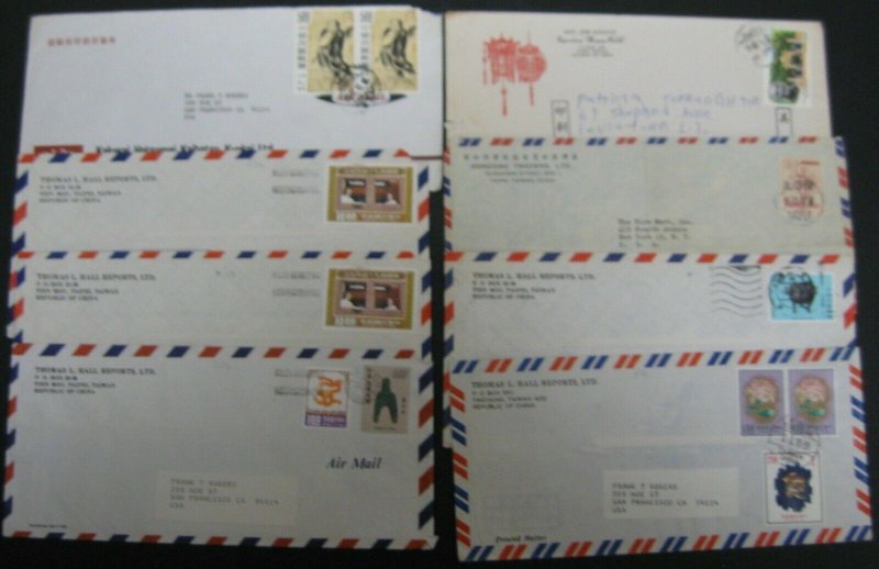 CHINA - ROC GROUP OF 12 COVERS WITH MOSTLY DIFFERENT STAMPS