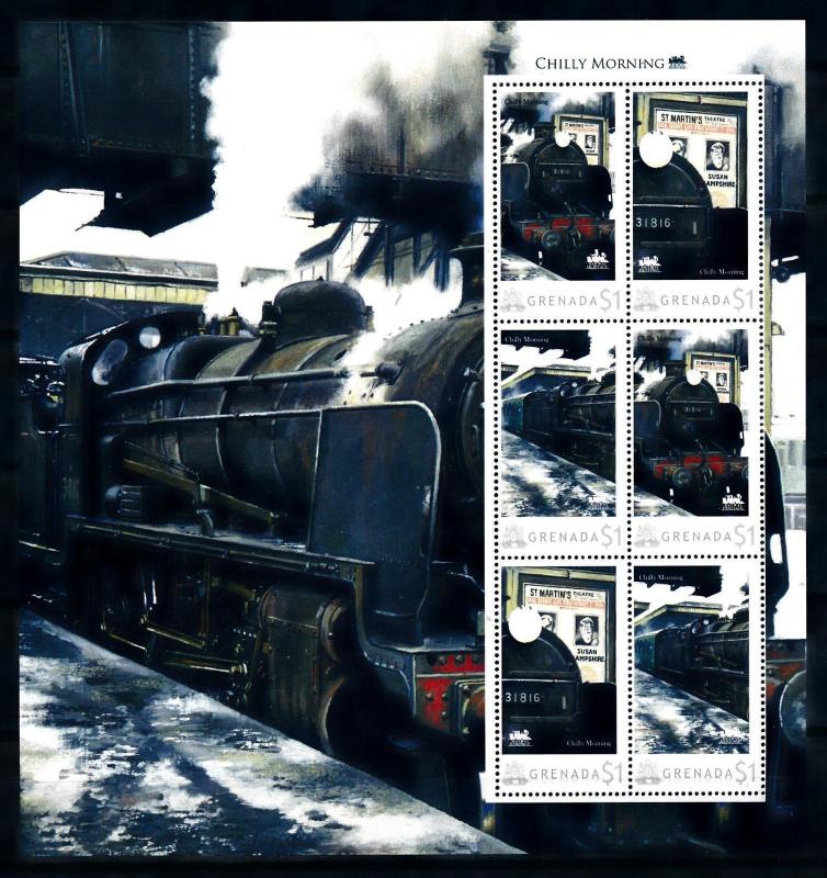 [93237] Grenada 2009 Railway Train Eisenbahn Souvenir Sheet MNH