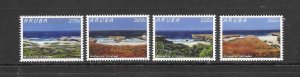 ARUBA - CLEARANCE  #469a-d ISLAND BEACHES  MNH