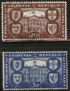 Ireland Scott 139-140 used 1949 Leinster set wmk 262