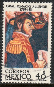 MEXICO 1007 200th Anniv of the Birth of Gen Ignacio Allende. USED (1240).