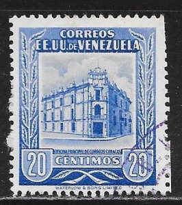 Venezuela 654: 20c Post Office, Caracas, used, F-VF