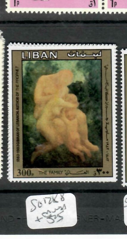 LEBANON (P0106B) KHALIL GIBRAN  300P   SG 1288   MNH