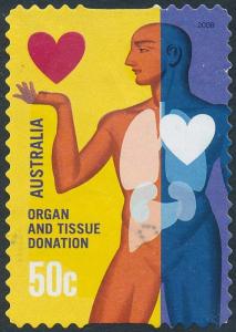 Australia 2008 50c Organ & Tissue Donation Self Adhesive SG2916 Used