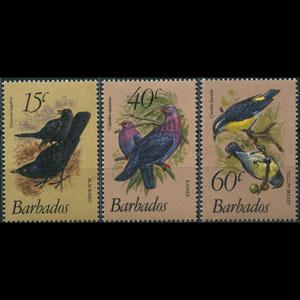 BARBADOS 1982 - Scott# 570-2 Birds Set of 3 NH